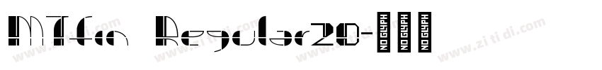 MTfin Regular20字体转换